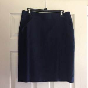 NWT J.Crew Navy Blue Pencil Skirt Size 10